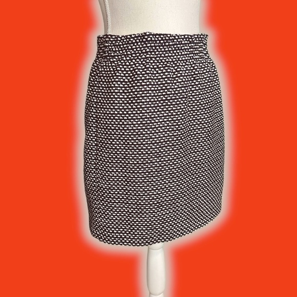 J. Crew Factory ‘Sidewalk Skirt’ in Black & White Printed Jacquard Size 4 - Picture 11 of 11